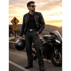 Joe Rocket Ballistic Black Motorcycle Riding Pants Trousers   Mens Size Medium